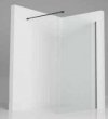 AQUAFORM - ścianka prysznicowa FUJI 110 typu Walk-In szkło transparentne 8mm profil CZARNY  AQ.103-11-30110-01