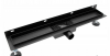 AQUALINE Odpływ liniowy przyścienny 2w1 ze stałym syfonem czarny 90cm LS04BK900