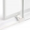 NEW TRENDY Drzwi wnękowe prysznicowe przesuwne podwójne PRIME WHITE 150x200 D-0436A