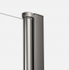 NEW TRENDY Kabina prysznicowa 90x100 New Soleo Gunmetal Brushed, Drzwi składane, podwójne K-2252