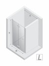 NEW TRENDY Drzwi prysznicowe wnękowe składane NEW SOLEO 100x195 cm D-0135A/D-0136