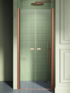 NEW TRENDY DRZWI WNĘKOWE NEW SOLEO 130x195 COPPER BRUSHED, wahadłowe, podwójne D-0548A