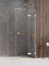 NEW TRENDY Kabina prysznicowa drzwi uchylne AVEXA GOLD SHINE Linia Platinium 90x120x200 EXK-1666/EXK-1667