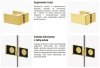 NEW TRENDY Kabina przyścienna AVEXA GOLD SHINE 90x100x200 EXK-2133/EXK-2103 POLSKA PRODUKCJA