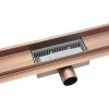 AQUALINE Odpływ liniowy podłogowy 2w1 pod płytkę - 90 cm KOLOR MIEDZIANY/MOSIĘŻNY LM04900