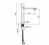 LAVEO Bateria umywalkowa nablatowa TORES czarna BVT_72ND