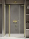 NEW TRENDY Drzwi wnękowe NEW SOLEO LIGHT GOLD PLUS 1D U 150x195 czyste 6mm Active Shield 2.0 D-0961A