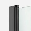 NEW TRENDY Drzwi wnękowe prysznicowe składane NEW SOLEO BLACK 80x195 D-0221A