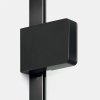 NEW TRENDY Kabina prysznicowa EVENTA BLACK CHROME WALK-IN U 50x200 szkło czyste 8mm Active Shield 2.0 EXK-6293