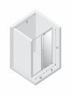 NEW TRENDY Drzwi wnękowe SMART COPPER BRUSHED 1D U 150x200 szkło czyste 8mm Active Shield 2.0 EXK-7648