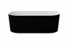 BESCO Wanna wolnostojąca Leya B&W 170x78 + maskownica odpływu biała #WASB-170LBI