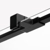 NEW TRENDY Kabina prysznicowa przyścienna drzwi uchylne REFLEXA BLACK 100x80x200 POLSKA PRODUKCJA 