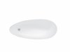BESCO Wanna wolnostojąca biała matowa Keya Matt 165x70 + klik-klak chrom #WMMB-165K