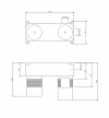 OMNIRES element podtynkowy baterii umywalkowej podtynkowej BOX15HX