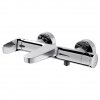 CERSANIT - Bateria wannowo-natryskowa ścienna INVERTO chrom, uchwyty 2 design in 1: chrom i czarny  S951-312