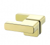 NEW TRENDY Drzwi wnękowe Eventa Gold Shine 150x200 z dodatkową ścianką EXK-4685/EXK-4686
