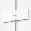 NEW TRENDY Drzwi prysznicowe wnękowe AVEXA WHITE 90x200 EXK-2689/2690