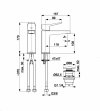 ARMATURA KRAKÓW KFA Bateria umywalkowa regulator R35 MALAGA BLACK 4522-825-81