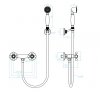 KUCHINOX - Bateria natryskowa STILO ścienna z zestawem natryskowym Chrom  BKI_041D