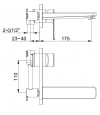 Kohlman Bateria umywalkowa TEXEN QW185T