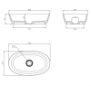 OMNIRES Umywalka NEO M+ 60x36cm biały mat NEOUNBM