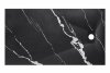BESCO Brodzik prostokątny 140x90 Vexo Marble Black 140 VMB-140-90-P