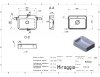 MIRAGGIO Umywalka nablatowa KELLEY 550 mat 0000945