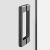 NEW TRENDY Kabina prysznicowa PRIME GUNMETAL BRUSHED 1D prostokątna P 110x100x200 szkło czyste 6mm Active Shield 2.0 K-4831