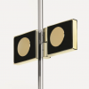 NEW TRENDY Drzwi wnękowe New Soleo Light Gold, pojedyncze, składane prawe 80x195 D-0463A