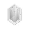 NEW TRENDY Kabina prysznicowa prostokątna pojedyncze drzwi uchylne REFLEXA 120x80 EXK-1240/EXK-0005/1244 PL PRODUKCJA