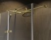 BESCO Kabina prysznicowa Pixa Gold 100x90 Lewa PPL-109-195G