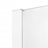NEW TRENDY Drzwi wnękowe prysznicowe przesuwne PRIME WHITE 100x200 D-0400A/D-0401A