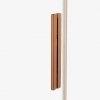 NEW TRENDY Drzwi wnękowe SMART COPPER BRUSHED 2D U 160x200 szkło czyste 8mm Active Shield 2.0 EXK-7664