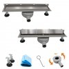 AQUALINE Odpływ przyścienny 2w1 z obrotowym syfonem 360° 60cm LSR04600