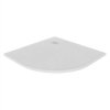NEW TRENDY Brodzik półokrągły 90x90 biały Mori B-0451