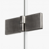 NEW TRENDY Kabina prysznicowa 80x120x200 Avexa Gunmetal Brushed pojedyncze drzwi EXK-3323/EXK-3353