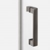 NEW TRENDY Drzwi wnękowe NESTA GUNMETAL BRUSHED 1D P 110x200 czyste 6mm Active Shield 2.0 D-0934A