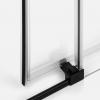 NEW TRENDY Drzwi wnękowe 200x200 Prime Black, podwójne D-0347A