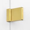 NEW TRENDY Kabina prysznicowa z uchwytem relingowym prawa AVEXA GOLD BRUSHED 90x80x200 EXK-3047