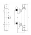 OMNIRES Bateria prysznicowa termostatyczna Y1246XCR  Y chrom 