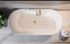 BESCO Wanna wolnostojąca Deeva 150x75 + maskownica odpływu biała #WWA-150-DBI
