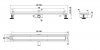 AQUALINE Odpływ liniowy przyścienny 2w1 ze stałym syfonem 90cm LS04900