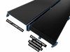 OKEDA Czarny przyścienny odpływ liniowy OKEDA® PRIME LINE™ - BLACK GLASS - RUSZT CZARNE SZKŁO 80cm 21800.06.BLACK
