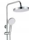 REA -  Zestaw Prysznicowy BLOOM BIAŁY CHROM / WHITE CHROME
