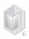 NEW TRENDY Kabina prysznicowa PRIME GUNMETAL BRUSHED 1D prostokątna L 120x90x200 szkło czyste 6mm Active Shield 2.0 K-4806