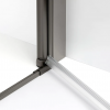 NEW TRENDY Kabina prysznicowa 100x80 New Soleo Gunmetal Brushed, Drzwi składane, podwójne K-2254