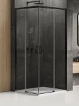 NEW TRENDY Kabina prysznicowa drzwi podwójne przesuwne PRIME BLACK 100x90 D-0316A/D-0315A