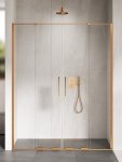 NEW TRENDY Drzwi wnękowe SMART COPPER BRUSHED 2D U 160x200 szkło czyste 8mm Active Shield 2.0 EXK-7664