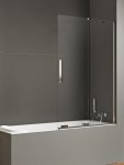 NEW TRENDY Parawan nawannowy Smart 140x150, dwuelementowy, wspornik skośny EXK-4100-WU
