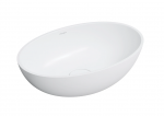 OMNIRES umywalka nablatowa, 50 x 32 cm SHELL M+ biały mat SHELL500UNBM